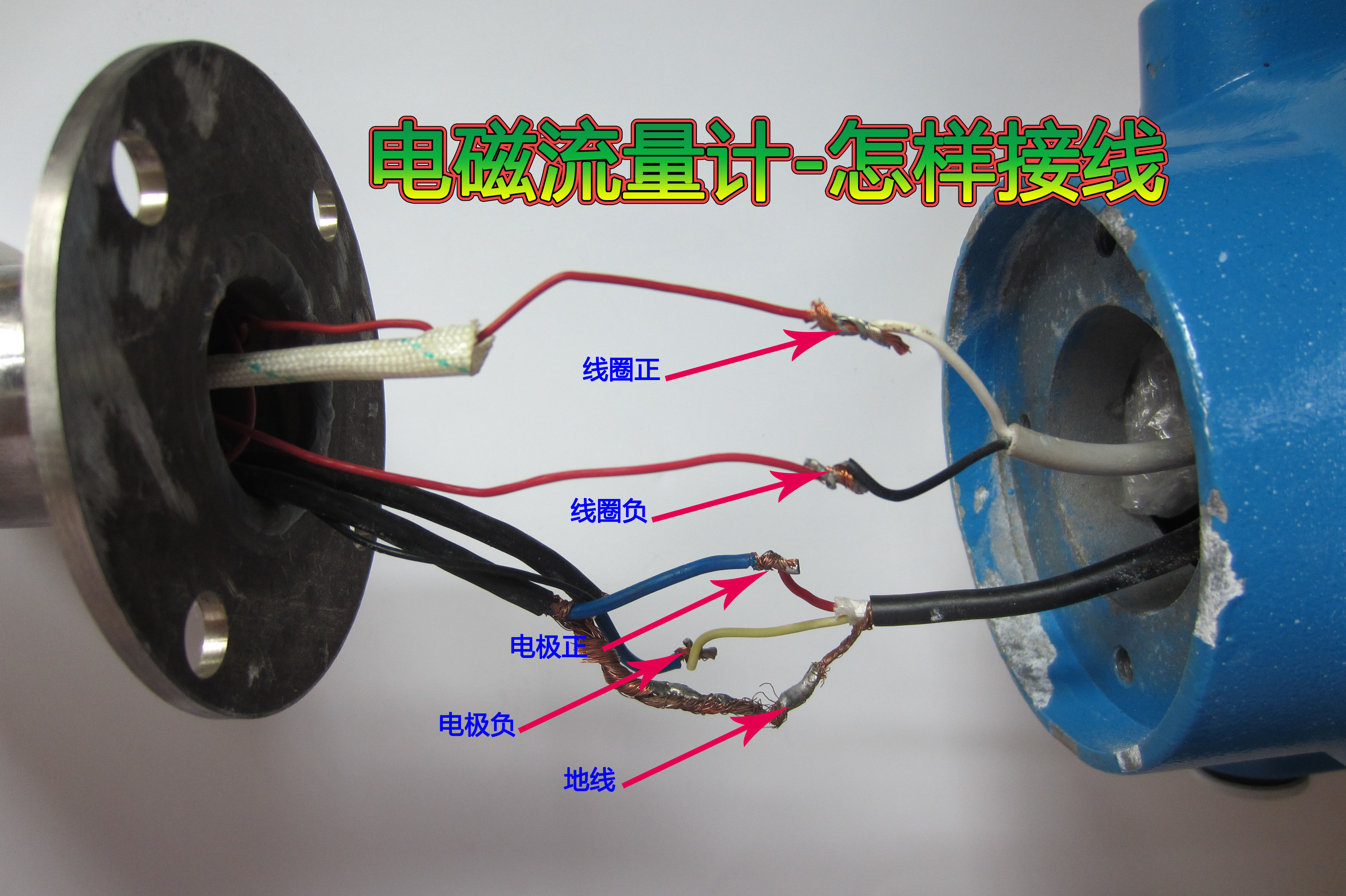 电磁流量计接线实物图【视频】